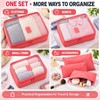 6-Piece Travel Packing Organizer Set for Luggage – Lightweight Reusable