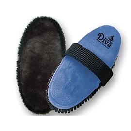 Haas Diva Body Brush with Matt Lambskin Blue Size 200 x 85 cm