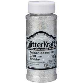 Eleganza Fine Quality Glitter, Holographic Silver, 3 x 3 x 9 cm