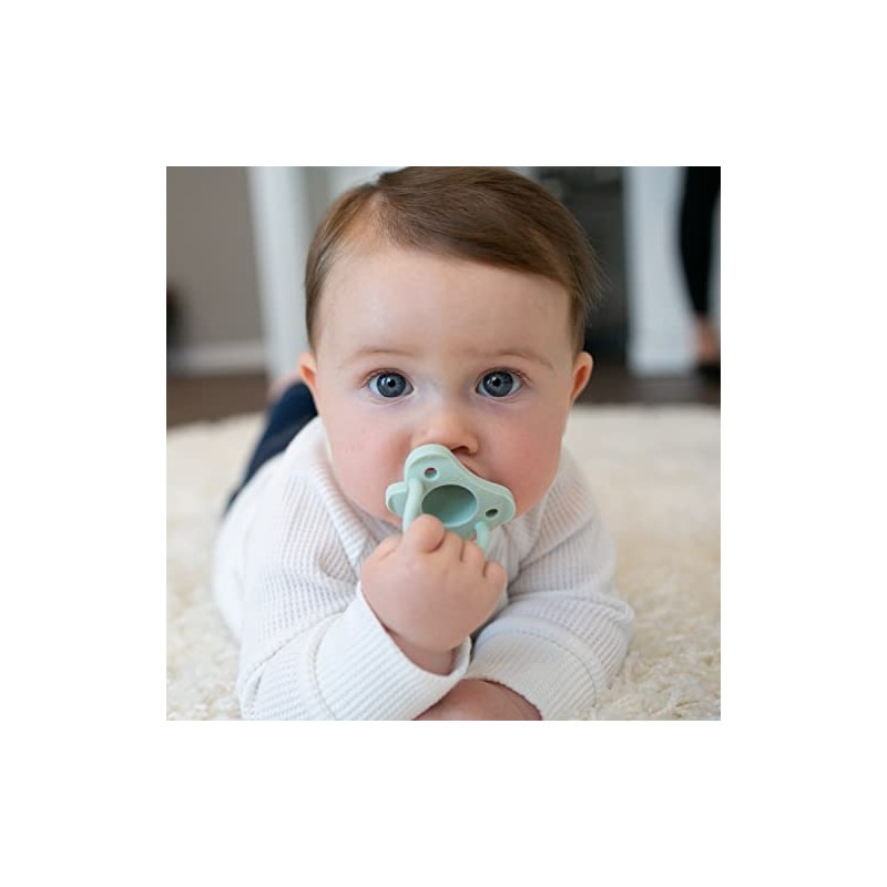 Dr. Brown's HappyPaci™ Chupón 100% silicona, paquete de 2, el