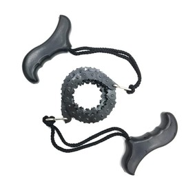 Chainsaw Folding Hand Saw Chain Folding Rope Chain Saw with Straps Camping for Wood Cutting Hiking Survival