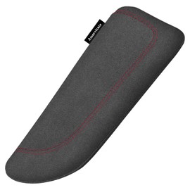 Atsorvicate Car Elbow pad Memory Foam Rest pad Door armrest pad Center Console Knee arm pad Itlian Turn Fur Universal armrestarm pad car Knee Cushion pad Thigh Support Comfort Pillow (red line Left)