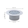 Solar Underground Lights White Light Waterproof Recessed LED Landscape Lamp