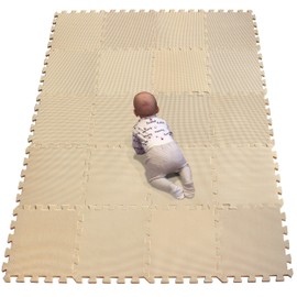 YIMINYUER Baby Playmat, 20 Pcs Soft EVA Foam Jigsaw Puzzle Exercise Yoga Mat, Non-Toxic Portable Playroom Flooring for Crawling, Floor Protection, Unisex, R10-G301020
