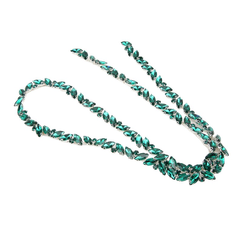 Glass Claw Chain High Hardness Color Single Row Rhinestone Strips