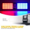 Xprite Red Blue 48LED Visor Strobe Flashing Lights Interior Windshield