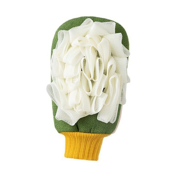 WOONEKY Exfoliating Mitt Double-sided Bath Scrubber Glove Shower Scrub Gloves