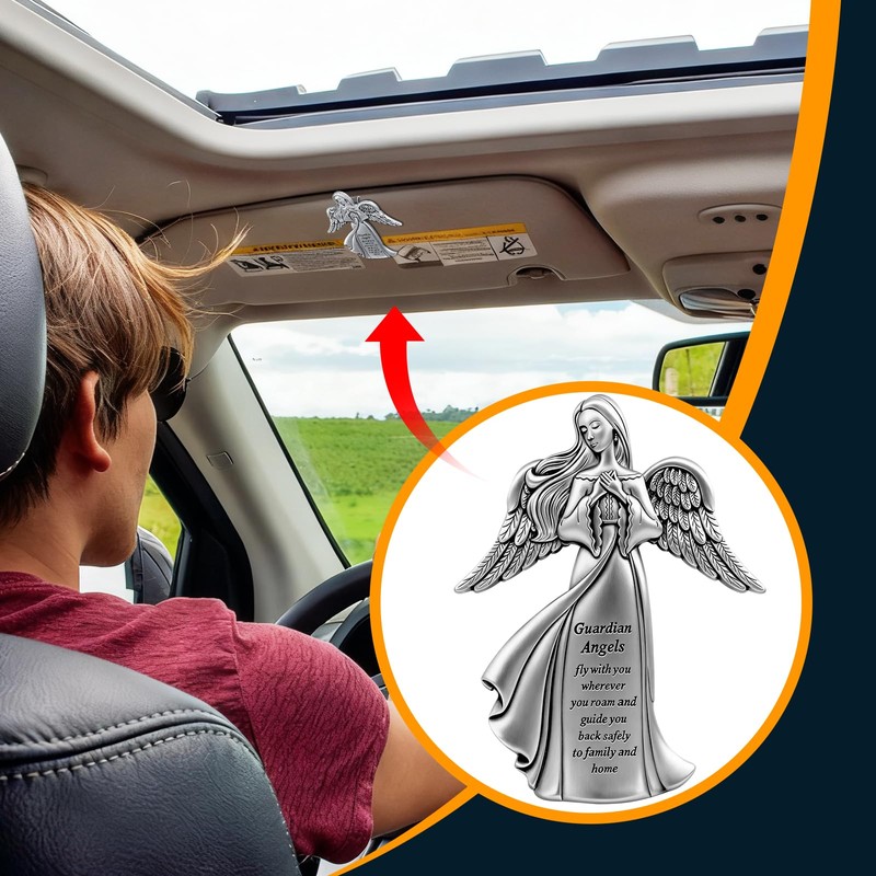 PloreWay Guardian Angel Sun Visor Clip: A Symbolic Travel Companion