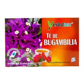 Yerbatex Té De Bugambilia 25 Sobres De 1g C/u Yerbatex.