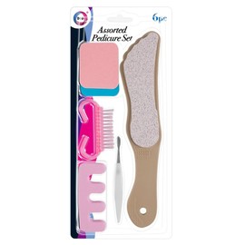 Assorted Pedicure Set Pack Of 6 Feet Foot File Dry Hard Skin Removal Callus Care
