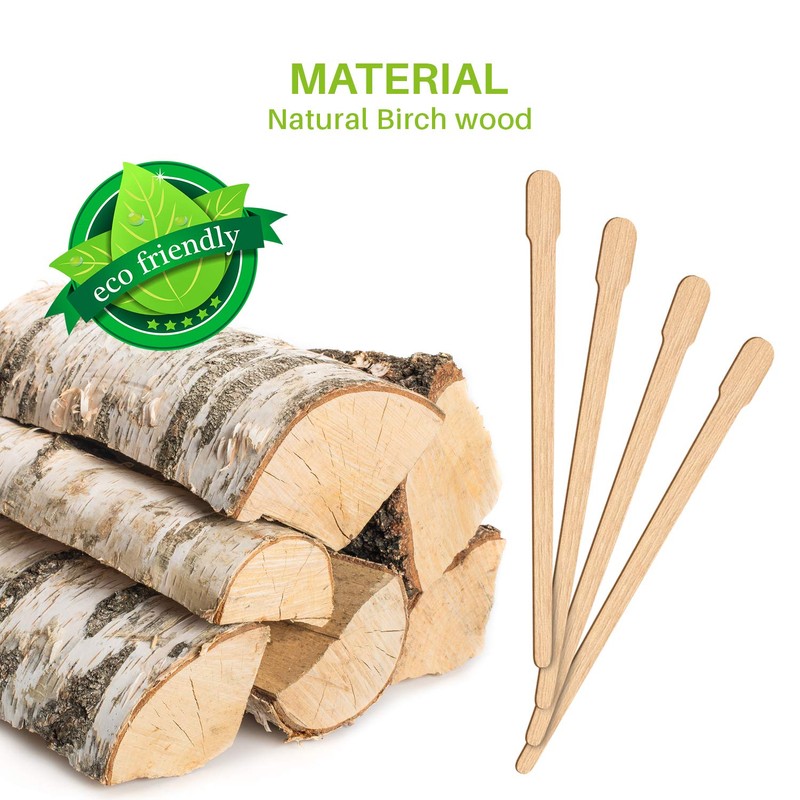 Mibly Wooden Wax Sticks - Eyebrow, Lip, Nose Small Waxing