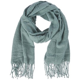 ONLY Onllima Women's Long Frill Scarf CC Scarf, Blue Surf