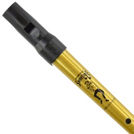 Clarke Sweetone Tinwhistle in D - GOLD Pennywhistle with Soft Black Cloth Whistle Pouch