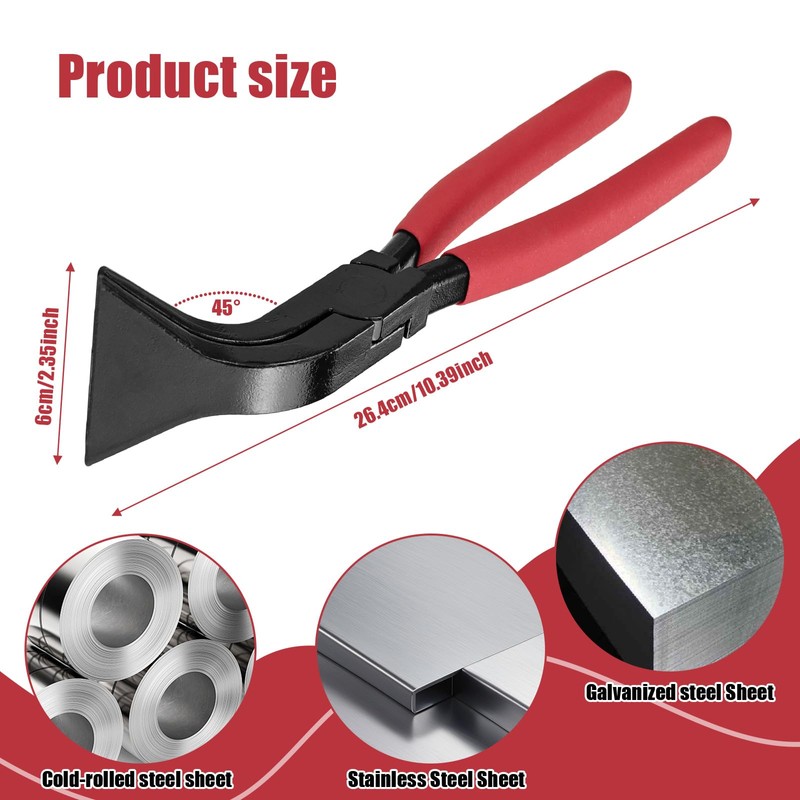 Folding Pliers 45° Sheet Metal Pliers Angled Bending Pliers Sheet