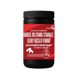 Multivitamínico Hombre Mujer Magnesio Zinc Vitamina Selenio Vitaminas 230 Cápsulas 600 Suplemento Alimenticio Isaaquim