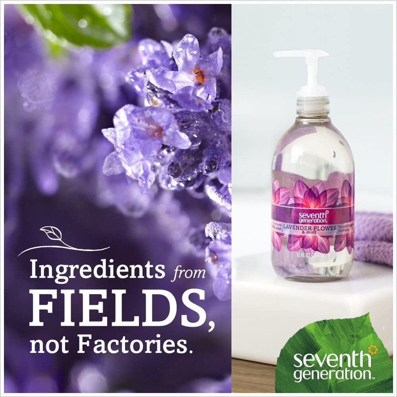Seventh Generation Hand Wash, Lavender, 12 Ounce