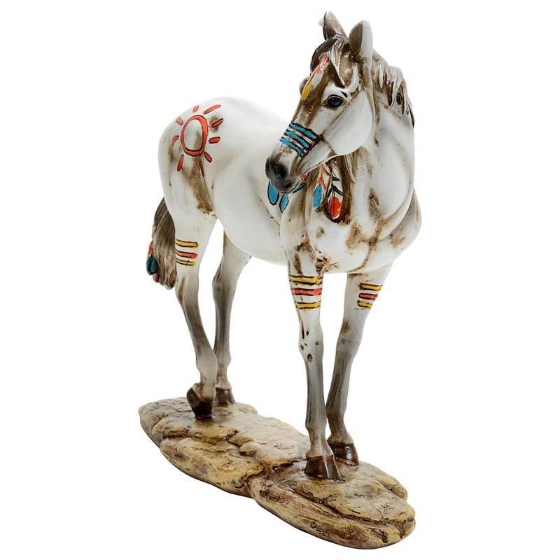 Black Forest Décor - War Paint Horse Sculpture - Western