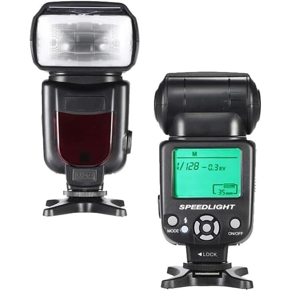Speedlite Flash with LCD Display Compatible with Panasonic Lumix S1H