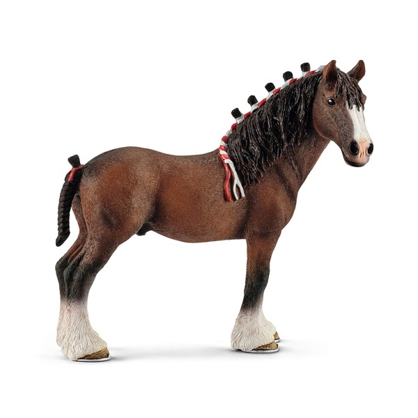 SCHLEICH Farm World, Animal Figurine, Farm Toys for Boys and Girls 3-8 Years Old, Clydesdale Gelding
