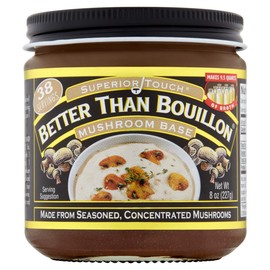 Better Than Bouillon Superior Touch Mushroom Base, Made from Seasoned & Concentrated Mushrooms, Makes 9.5 Quarts of Broth, 38 Servings, 8 OZ (Pack of 1)