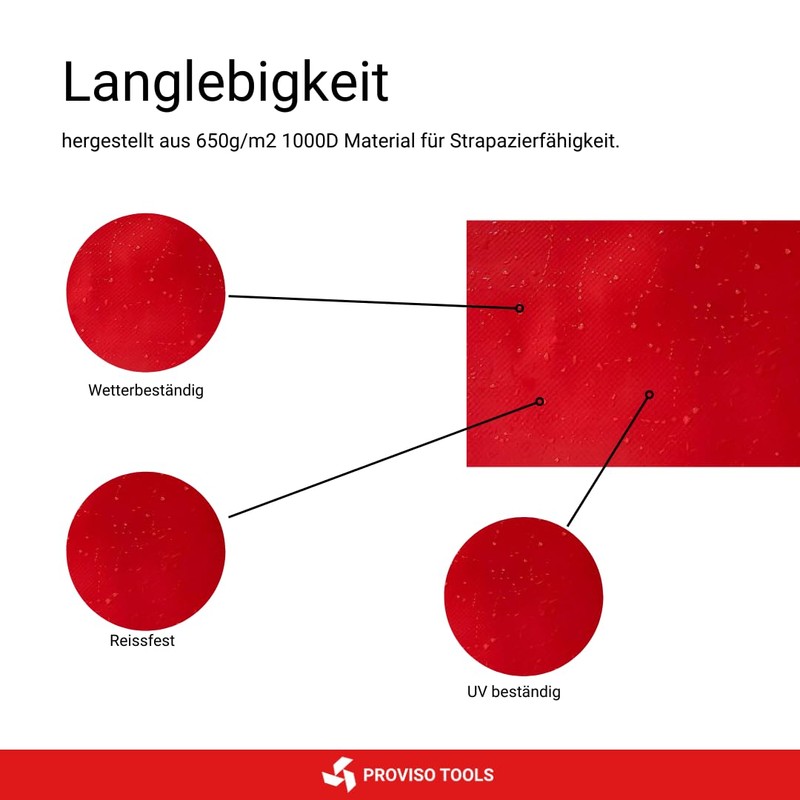 PROVISO TOOLS Red Flag Extra Length According to German Road
