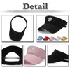 White Fang CZA048 Women's Sun Visor, Flower Embroidery, Trendy, Summer