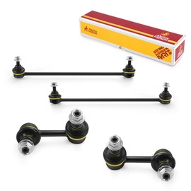 Metrix Premium Chassis Parts - 4 PC Front & Rear Stabilizer Bar Link Kit Fits 2013-2022 Acura ILX, 2012-2015 Honda Civic, Replacement K750604, K750605, K750126, K750125, Made in Europe