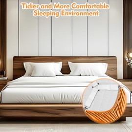 MUXTTAO Bed Sheet Clips for Bedding, Fitted Sheet Clips, Trilateral Bed Sheet Holder Lock Grippers, Mattress Sheet Clips Straps for Fixing Sheets (4 Pcs, White)