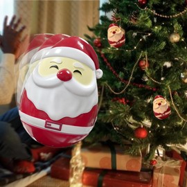 iweeta Santa's Musical Wobble Toy, Rechargeable Sata Claus Roly-Poly Toy with Music - Multi-Functional Holiday Decor Christmas Decoration Alert System