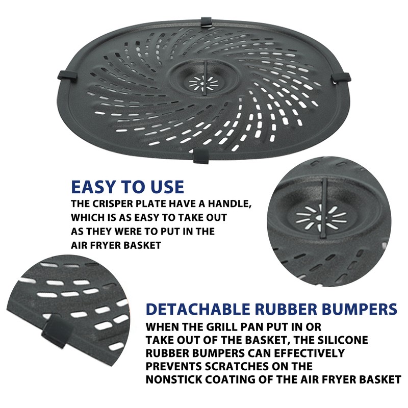 Fryer Crisper Plate Iron Non Stick Fryer Grill Pan Replacement