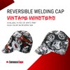 Comeaux Caps Reversible Welding Cap - Vintage Monsters (US, Numeric,