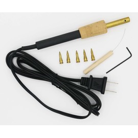 Ukrainian Gift Shop Electric Kistka Set, Electric Wax Pen Kit, 5 Tips Cleaning Wire, Hex Key, Instructions.