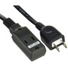 Elecom T-M303BK Power Strip Mobile Tap, 3 Openings, 11.8 inches