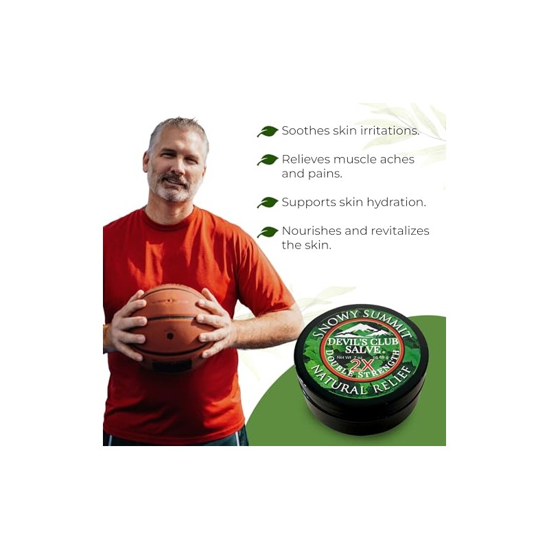Snowy Summit Devil's Club Salve 2X - Handmade All-Natural Double