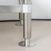 WARMWU Stainless Steel Adjustable Flanged Feet for Stainless Steel 1-5/8"