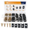 GOOACC 170Pcs Car U-Clip and Screw Assortment Kit 9 Different