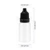 ZEONHEI 200 Pcs 10ml Dropper Bottles, Plastic Empty Dropper Bottles