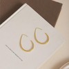 Gold Hoops Earrings for Women Gold Oval Hoop Earrings for