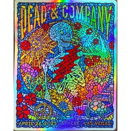 DEAD AND COMPANY STICKER/POSTER APRIL 26TH 2025 SPHERE LAS VEGAS
