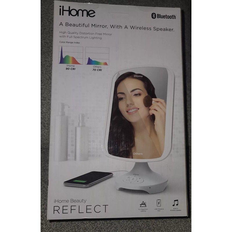 Vanity New iHome Reflect Vanity Mirror Bluetooth Speaker