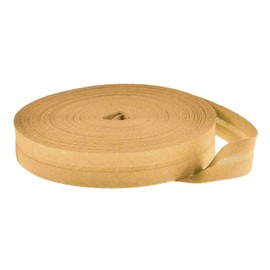 25 m Cotton Bias Binding Tape Plain 20 mm Wide Folded Edging Tape 50 Colours Available Colour: Ochre
