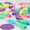 LATRAT 12 Pieces Writing Aid Grip, Posture Correction Dolphin Style