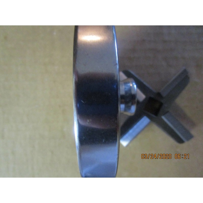 HOLLYMATIC #32/#42 GRINDER PLATE 1/8" HOLES 5/8 THICK W/ HARD