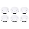 PATIKIL 4 Inch Round Air Vent Cover, 6Pcs ABS Adjustable