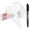 Dmsky 300Pcs T-Type Plant Labels 10 x 6cm White Plant