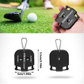 TYFYH Pack of 2 Golf Result Counters, Golf Scorer Counter, Player Punch Counter, Golf Score Counter, Golf Result Indicator, Mini Square Golf Counter for 2 Players Score Counters