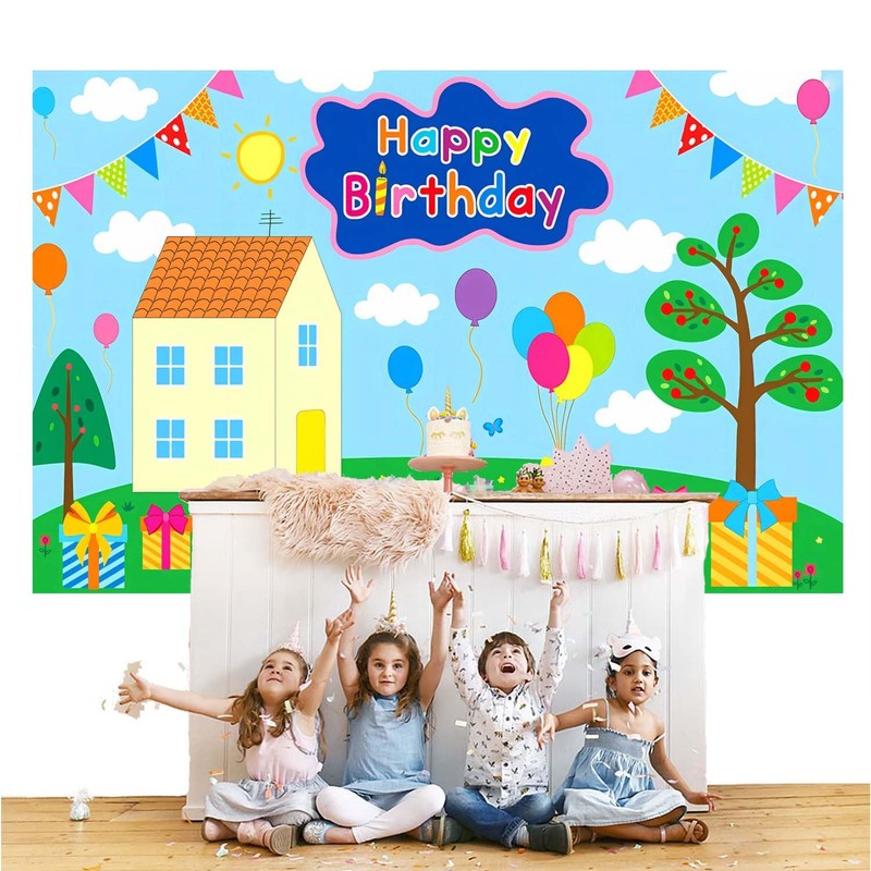Pig Background Birthday Pink Pig Party Decoration for Party Birthday