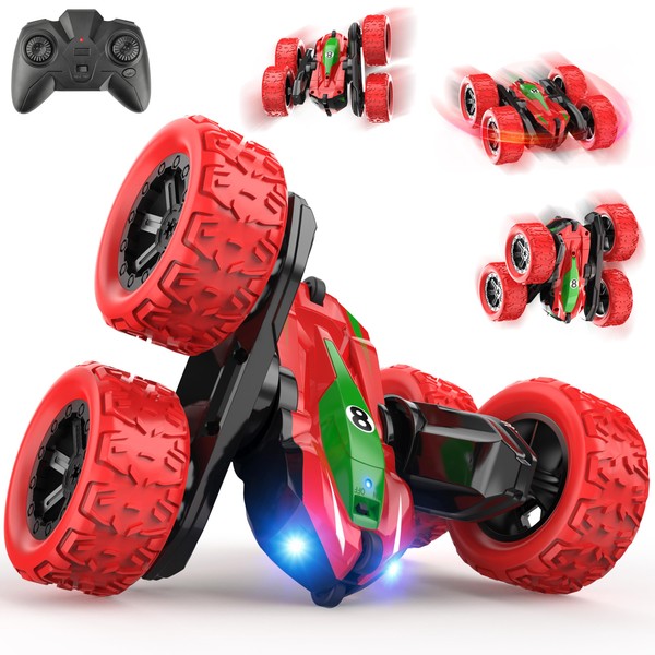 Vrxeqi Remote Control Car Toy for Children 3-12 Years, 4x4 RC Truck 360 Degree Rechargeable Racing Car RC Car, Outdoor Indoor Games Christmas Birthday Gift Girl