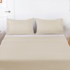 Lirex Beige Pillow Cases 2 pack, 1800 Thread Count Embroidered