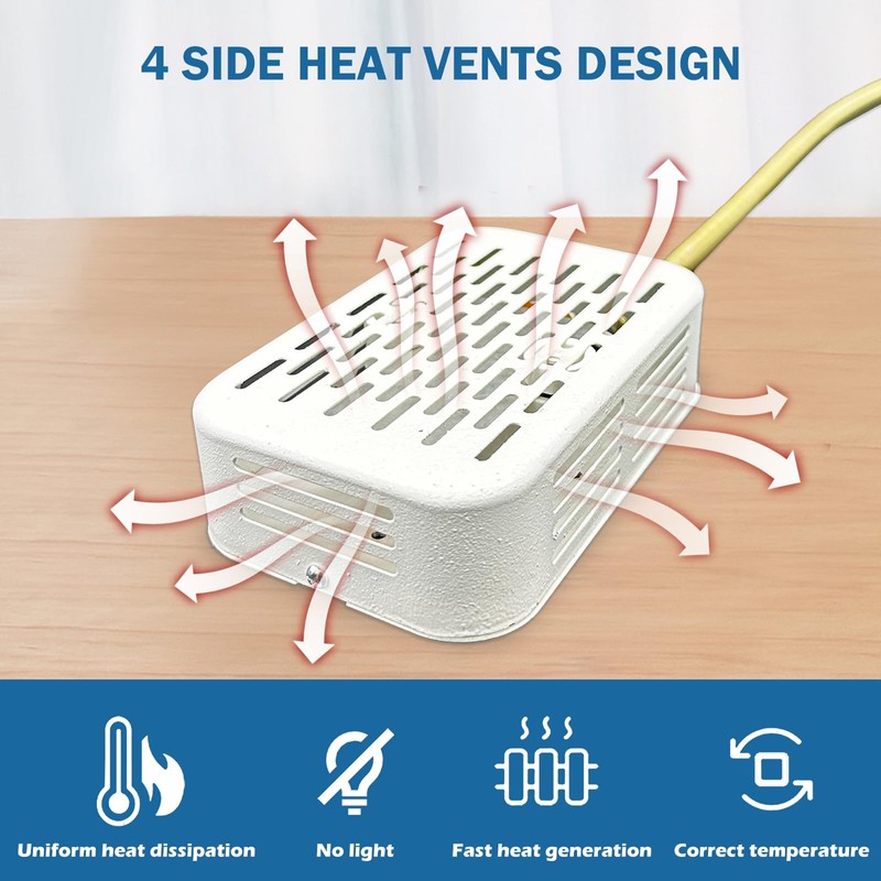 WEIYOONS Bird Heater Warmer for Cage, Bird Heat Lamp with